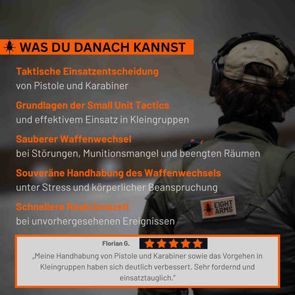Taktisches Schießen Gewehr & Pistole (fortgeschritten)