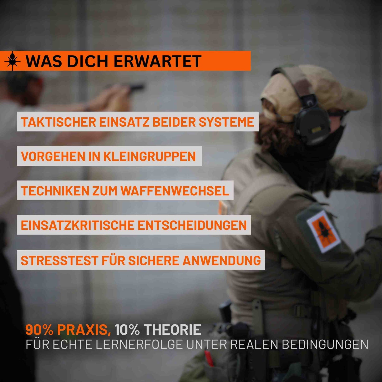 Taktisches Schießen Gewehr & Pistole (fortgeschritten)