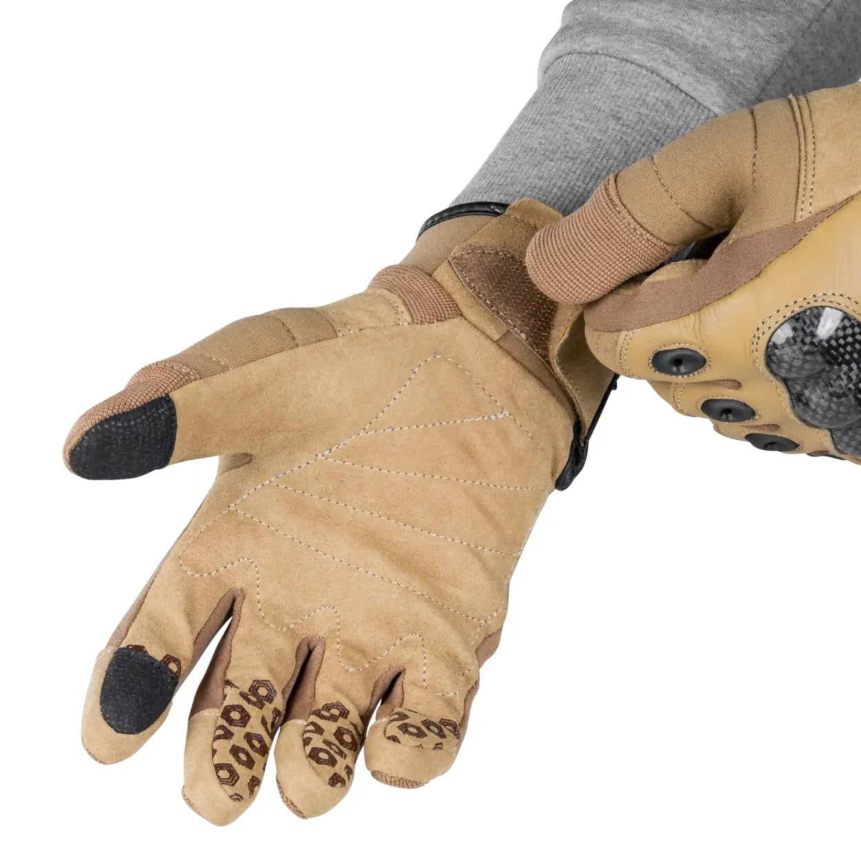 Tactical Carbon Einsatzhandschuh - SAND